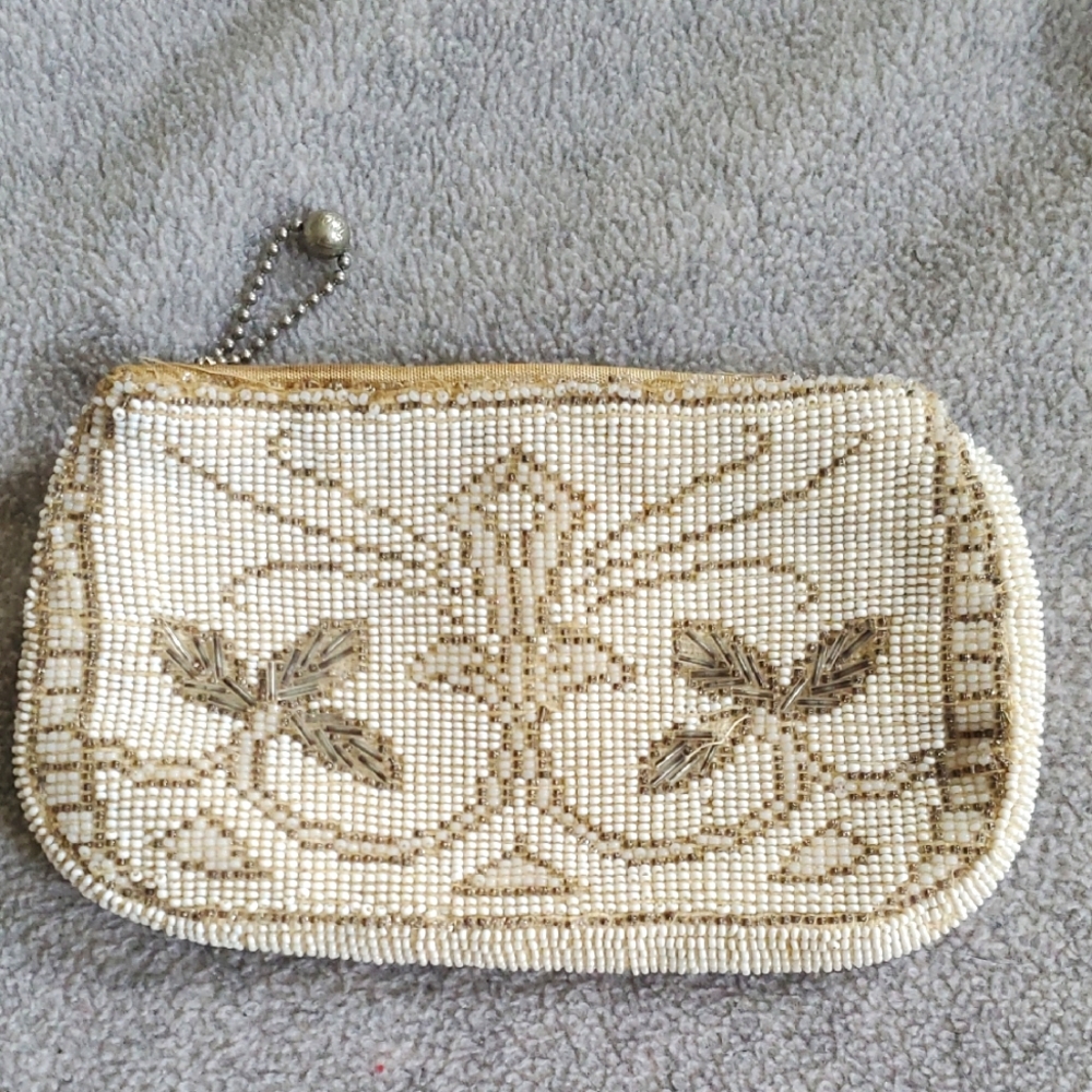 Vintage, Beaded Bag, Wallet, Coin Purse